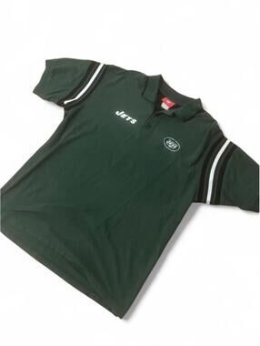 Y2K NFL New York Jets Green Polo Shirt – Size Large